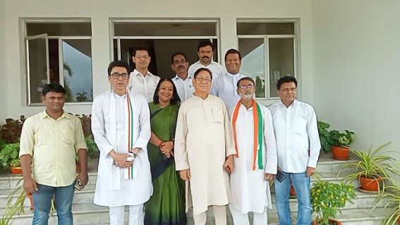 Brutal Attack on Congress by-poll candidate Sudip Roy Barman : Congress party leaders met CEO Kiran Gitte Brutal Attack on Congress by-poll candidate Sudip Roy Barman : Congress party leaders met CEO Kiran Gitte